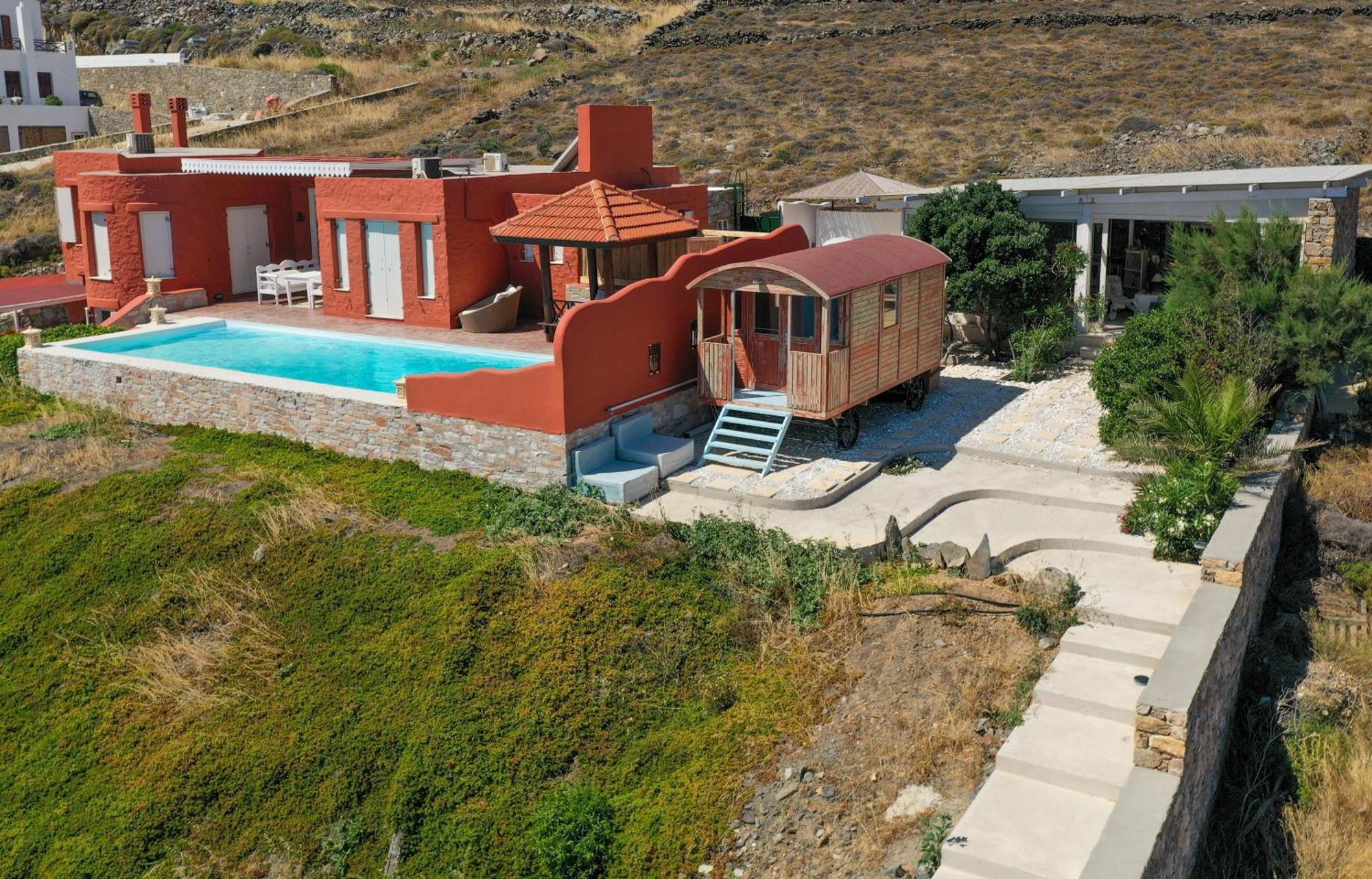 Villa Zen Dans Le Bleu Эрмуполис Экстерьер фото