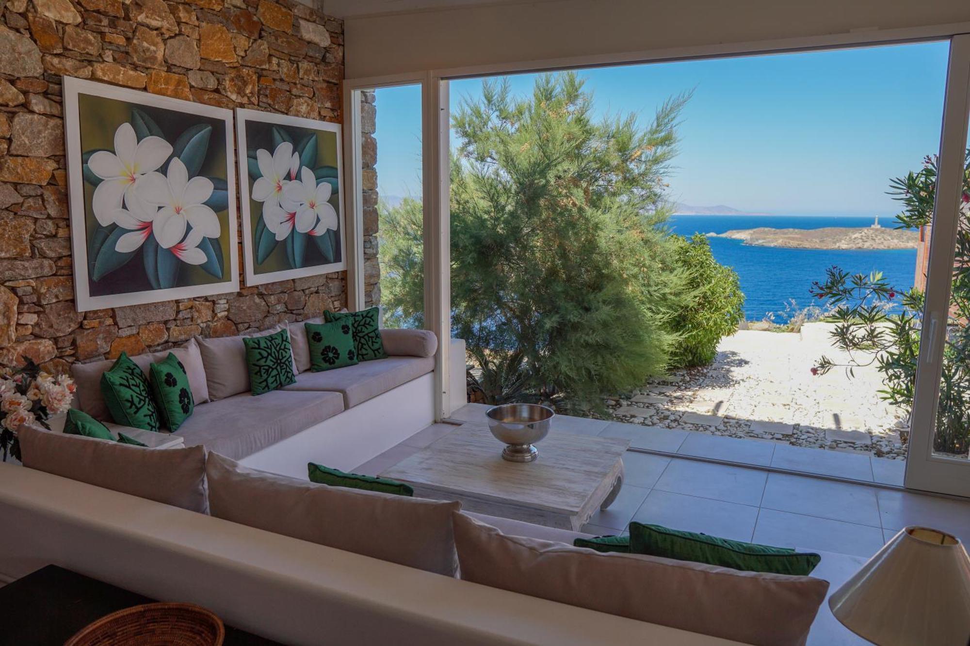 Villa Zen Dans Le Bleu Эрмуполис Экстерьер фото